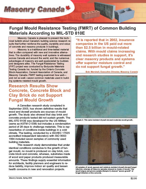 Fungal Mould Resistance Testing