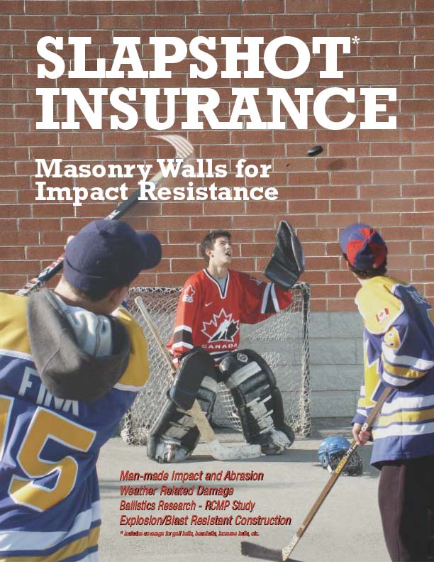 Clay Brick Walls for Slapshot Insurance